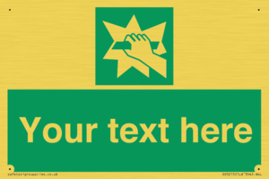 Custom Break Glass Sign